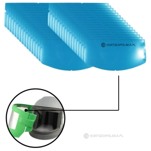  folia szyba wizjera do hełmu NOVA 3 wewnętrzne 50 szt.