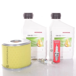 zestaw serwisowy HONDA GX390/GX340 silnik filtr powietrza świeca olej (1)