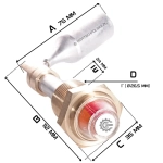 Czujnik poziomu oleju do kompresorów ATLAS COPCO wymiary.webp