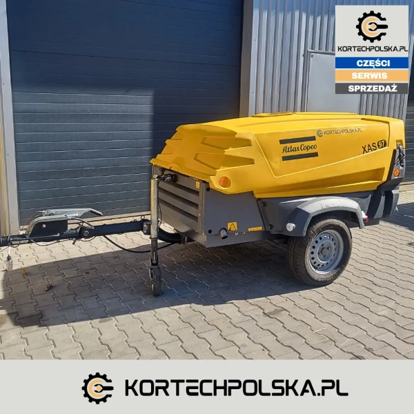 atlas copco xas 97 2001 rok kompresor srubowy powietrza mobilny do piaskowania sprezarka powietrza srubowa spalinowy.webp