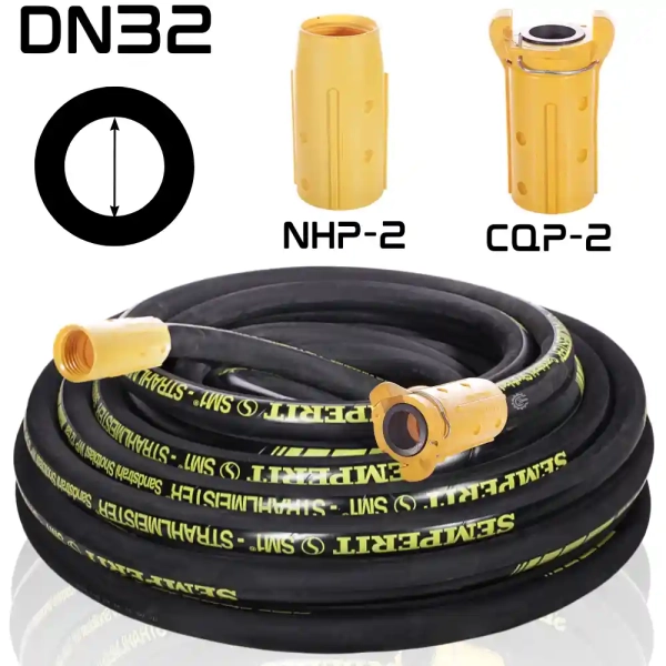 waz do piaskarki ze złaczami nhp2 cqp2 dn32 piaskowania śrutowania mocny kortechpolska 32mm semperit sm1.webp