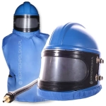  hełm maska do piaskowania K-1 z fartuchem ochronnym