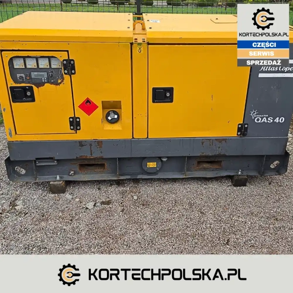 atlas copco Qas40 qax 30kW kubota V3800T agregat pradotworczy 2009 mocny pradnica kortechpolska.webp